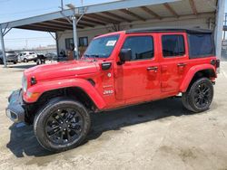 Salvage cars for sale from Copart Los Angeles, CA: 2024 Jeep Wrangler Sahara 4XE