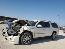 Salvage cars for sale at Andrews, TX auction: 2013 Cadillac Escalade ESV Platinum