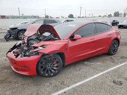 Salvage cars for sale at Van Nuys, CA auction: 2023 Tesla Model 3