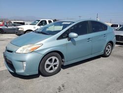 Salvage cars for sale from Copart Sun Valley, CA: 2013 Toyota Prius