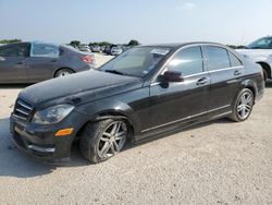 Salvage cars for sale at San Antonio, TX auction: 2014 Mercedes-Benz C 250