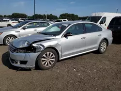 Salvage cars for sale at East Granby, CT auction: 2014 Volkswagen Passat S