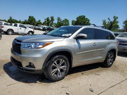 Toyota Highlander salvage cars for sale: 2016 Toyota Highlander XLE