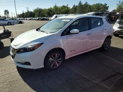 Nissan Leaf salvage cars for sale: 2019 Nissan Leaf S Plus