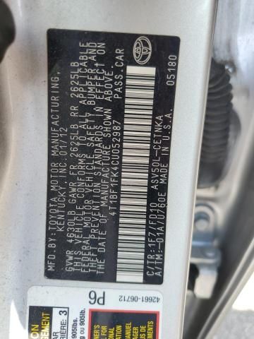 2012 Toyota Camry Base