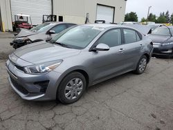 Salvage cars for sale at Woodburn, OR auction: 2022 KIA Rio LX