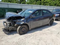 Salvage cars for sale from Copart Hurricane, WV: 2015 Toyota Corolla L