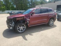 Salvage SUVs for sale at auction: 2016 Jeep Grand Cherokee Summit