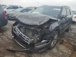 Salvage cars for sale at Woodhaven, MI auction: 2017 Ford Explorer Limited