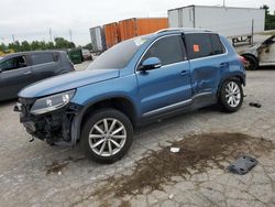 Salvage cars for sale at Bridgeton, MO auction: 2017 Volkswagen Tiguan Wolfsburg