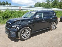 Infiniti qx80 Vehiculos salvage en venta: 2015 Infiniti QX80