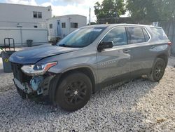 Salvage cars for sale at Opa Locka, FL auction: 2018 Chevrolet Traverse LS
