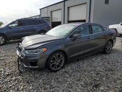 Salvage cars for sale at Wayland, MI auction: 2019 Ford Fusion SEL