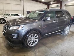 Salvage cars for sale at Avon, MN auction: 2016 Ford Explorer Limited