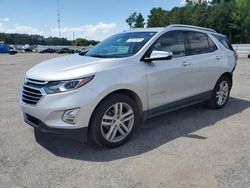 Salvage cars for sale at Dunn, NC auction: 2019 Chevrolet Equinox Premier