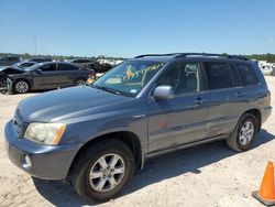 Salvage cars for sale at Houston, TX auction: 2002 Toyota Highlander Limited