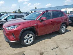 Salvage cars for sale at Woodhaven, MI auction: 2019 Toyota Rav4 XLE