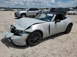 Salvage cars for sale from Copart Houston, TX: 2016 Mazda MX-5 Miata Club