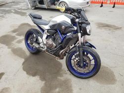 Vehiculos salvage en venta de Copart San Diego, CA: 2016 Yamaha FZ07 C