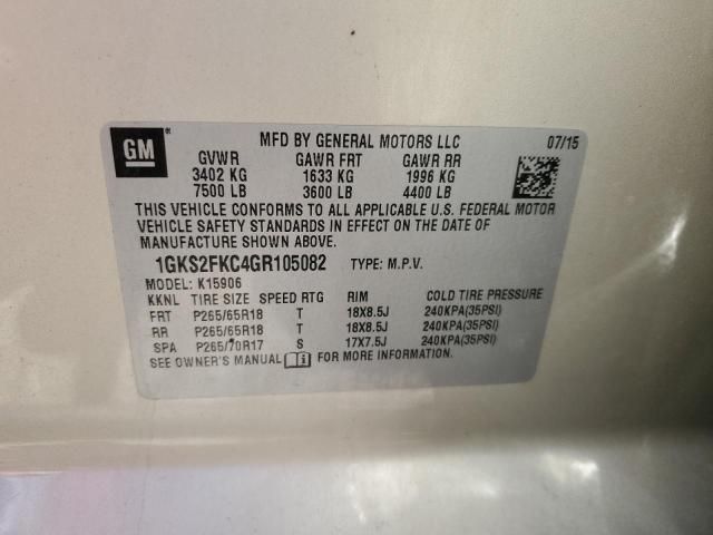 2016 GMC Yukon XL K1500 SLE