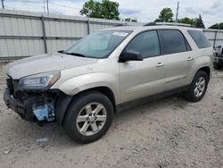 Salvage cars for sale at Lansing, MI auction: 2015 GMC Acadia SLE