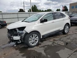 Ford salvage cars for sale: 2021 Ford Edge Titanium