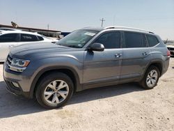 Salvage cars for sale at Andrews, TX auction: 2018 Volkswagen Atlas SE