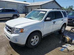 Salvage cars for sale at Pekin, IL auction: 2010 Ford Escape XLT