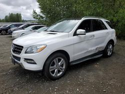 Mercedes-Benz salvage cars for sale: 2015 Mercedes-Benz ML 250 Bluetec