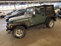 Salvage cars for sale at Wheeling, IL auction: 1999 Jeep Wrangler / TJ Sport