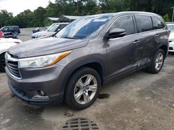 Salvage cars for sale at Savannah, GA auction: 2016 Toyota Highlander Limited