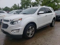 Salvage cars for sale at Bridgeton, MO auction: 2016 Chevrolet Equinox LTZ