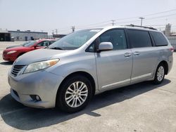 Toyota salvage cars for sale: 2011 Toyota Sienna XLE