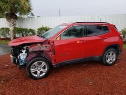 Salvage cars for sale at Fort Pierce, FL auction: 2024 Jeep Compass Latitude