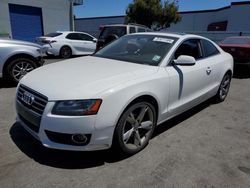 Salvage cars for sale from Copart Hayward, CA: 2012 Audi A5 Premium Plus