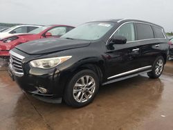 Salvage cars for sale at Grand Prairie, TX auction: 2013 Infiniti JX35