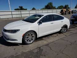 Salvage Cars with No Bids Yet For Sale at auction: 2015 Chrysler 200 C