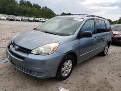 Salvage trucks for sale at Mendon, MA auction: 2005 Toyota Sienna CE