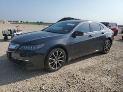 Salvage cars for sale at Temple, TX auction: 2015 Acura TLX Tech