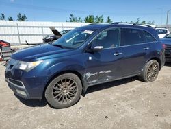 Salvage cars for sale from Copart Nisku, AB: 2010 Acura MDX Advance