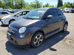 Salvage cars for sale from Copart Portland, OR: 2016 Fiat 500 Electric