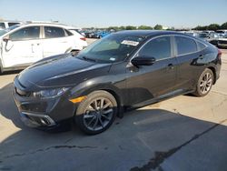 Salvage cars for sale at Grand Prairie, TX auction: 2020 Honda Civic EX