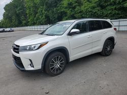 Salvage cars for sale at Glassboro, NJ auction: 2017 Toyota Highlander SE