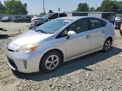 Salvage cars for sale from Copart Mebane, NC: 2012 Toyota Prius