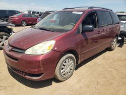 Carros salvage a la venta en subasta: 2004 Toyota Sienna CE