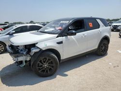 Salvage cars for sale at San Antonio, TX auction: 2018 Land Rover Discovery Sport SE