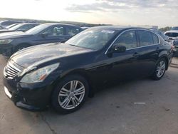 Salvage cars for sale at Grand Prairie, TX auction: 2012 Infiniti G37 Base