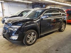 Salvage cars for sale at Wheeling, IL auction: 2016 Chevrolet Equinox LTZ