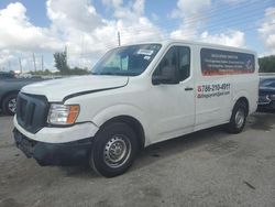 Salvage trucks for sale at Miami, FL auction: 2016 Nissan NV 1500 S