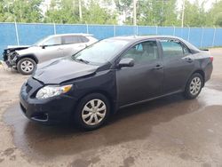 Salvage cars for sale from Copart Atlantic Canada Auction, NB: 2009 Toyota Corolla Base